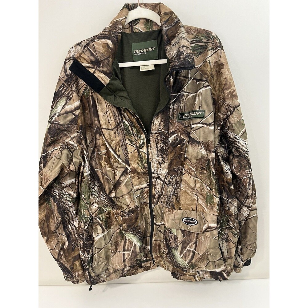 Medalist Huntgear ScentMax Camouflage Hunting Jacket Size XL Realtree Hardwoods